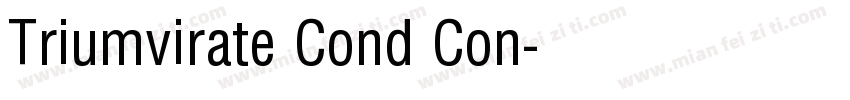 Triumvirate Cond Con字体转换
